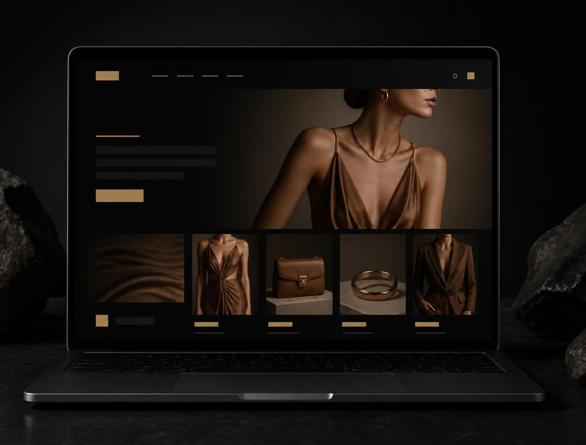 Luxury fashion storefront
